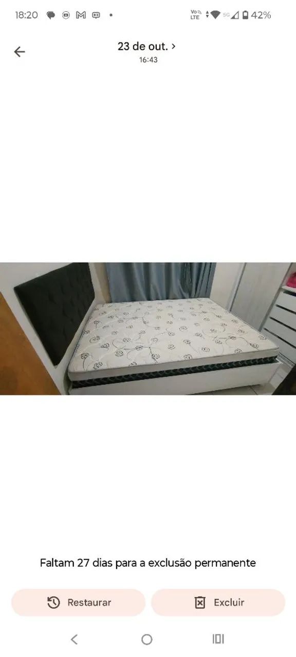 Cama de casal e cabeceira  - Foto 2