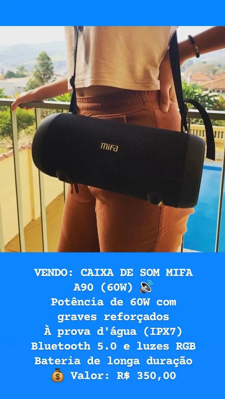MIFA A90 - Caixa de som Bluetooth  - Foto 2