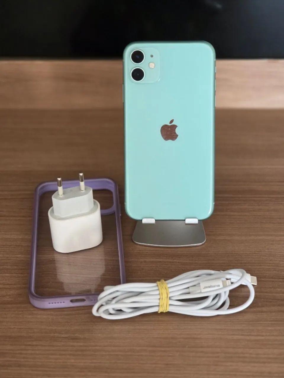 iPhone 11 Apple 128GB Verde - Impecável - Todo Original - Foto 4