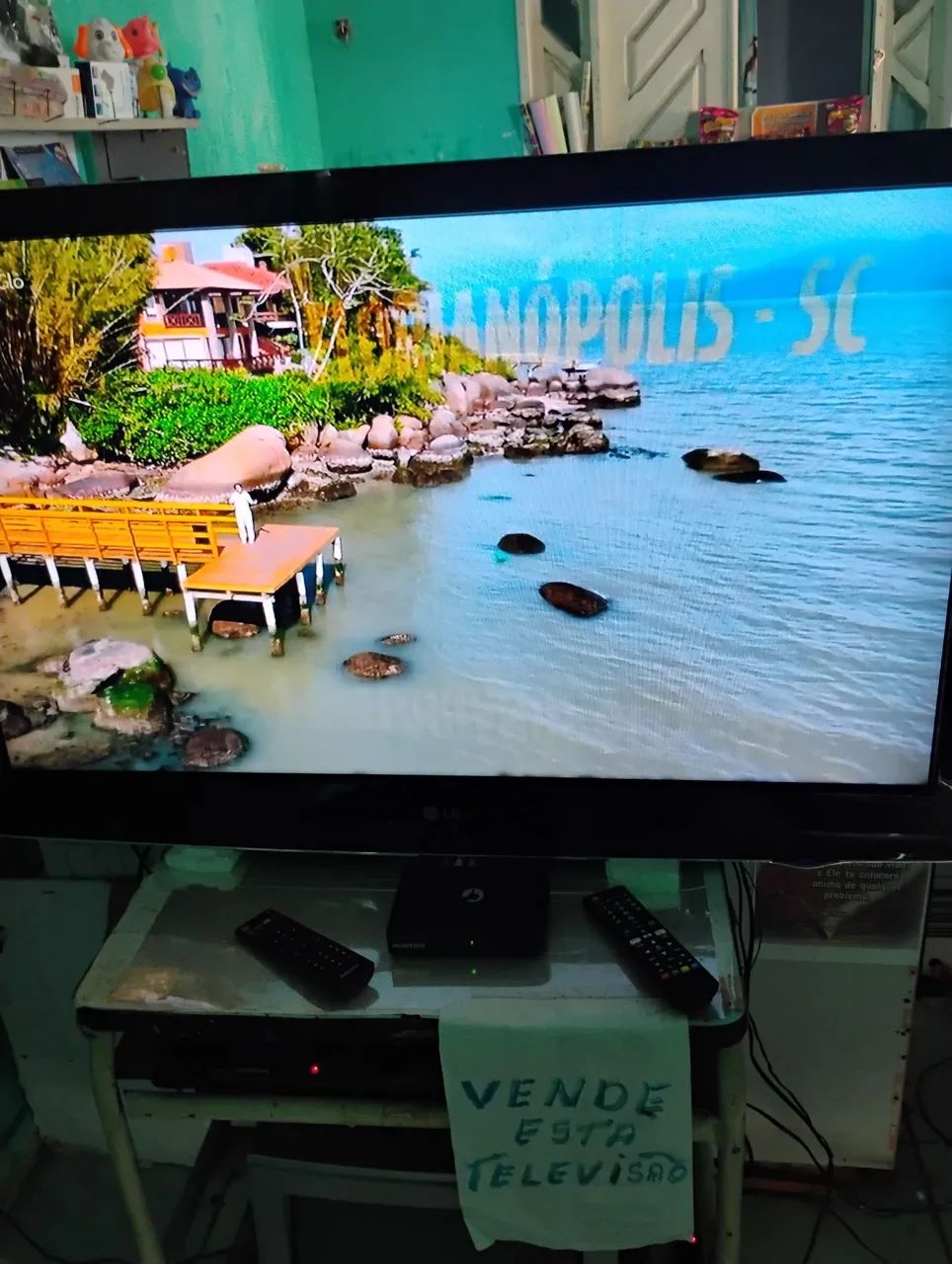 TELEVISÃO. LG FUNCIONANDO. COM CONVERSOR E CONTROLES - Foto 4