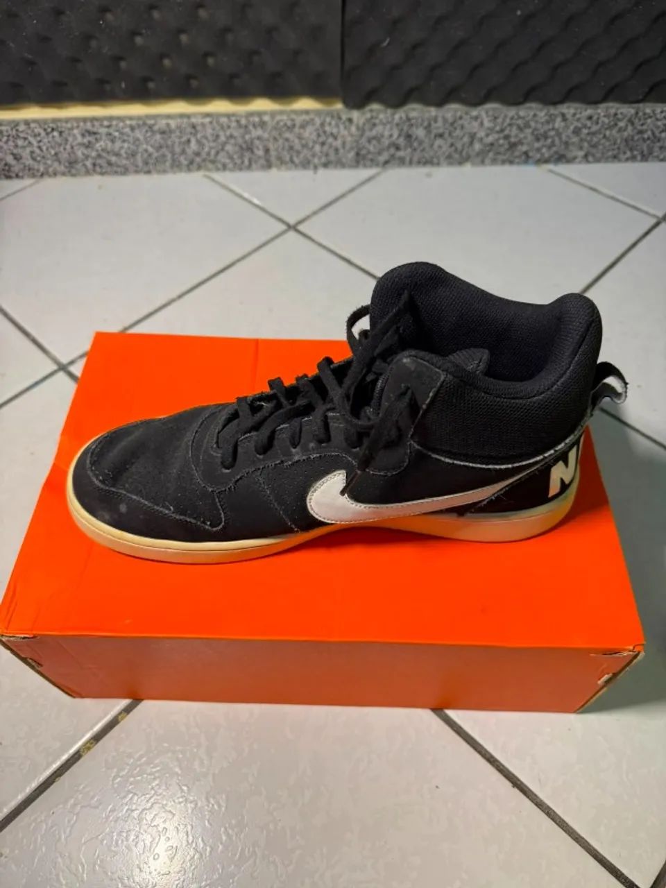 Nike Court Borough Mid Black Action Preto - Foto 2