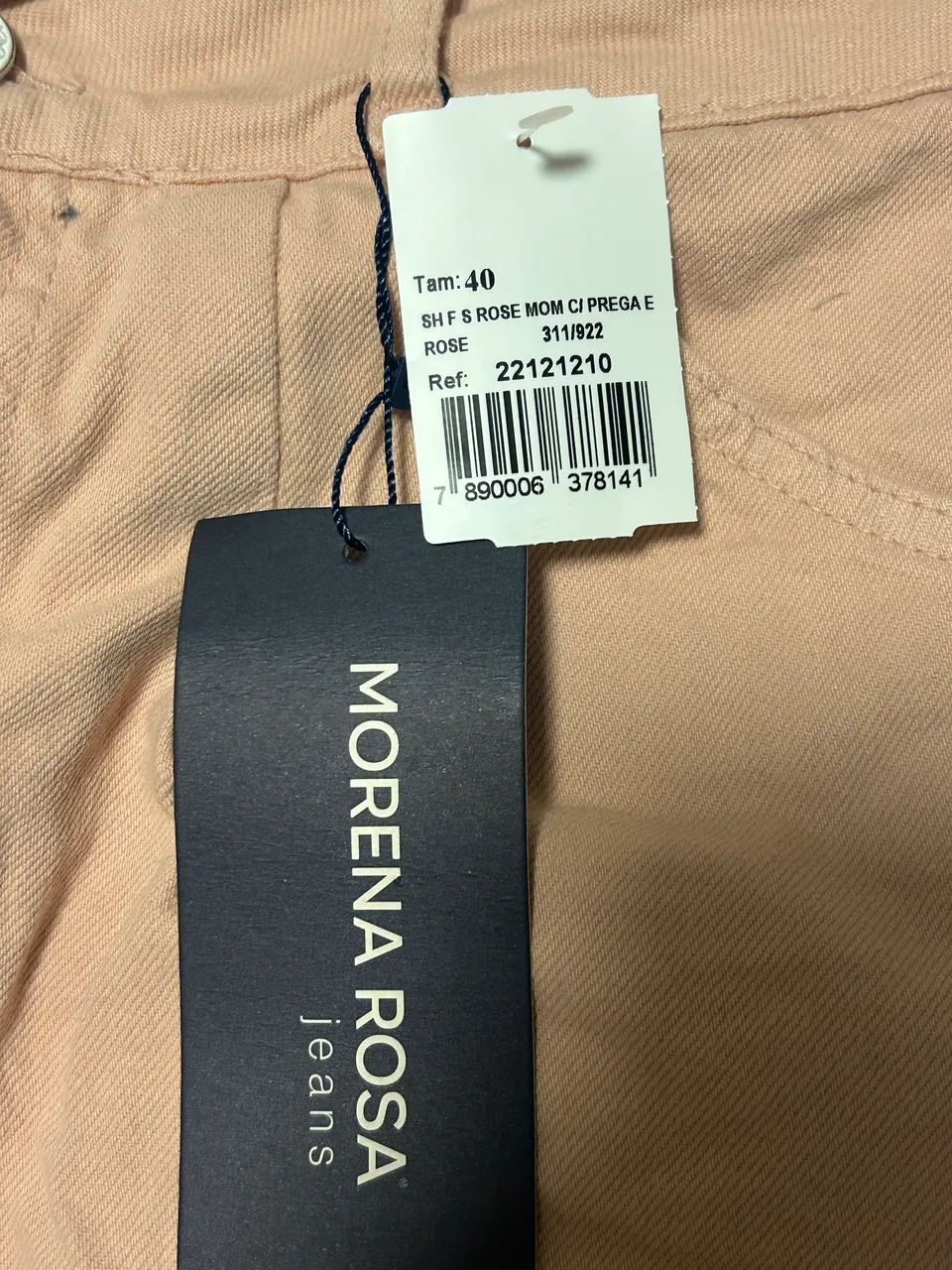 Short morena rosa na etiqueta  - Foto 3