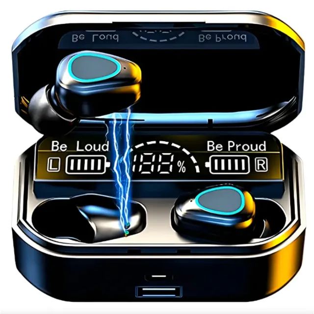 Fone Bluetooth M10 com Estojo Power Bank 3000mAh - Foto 2