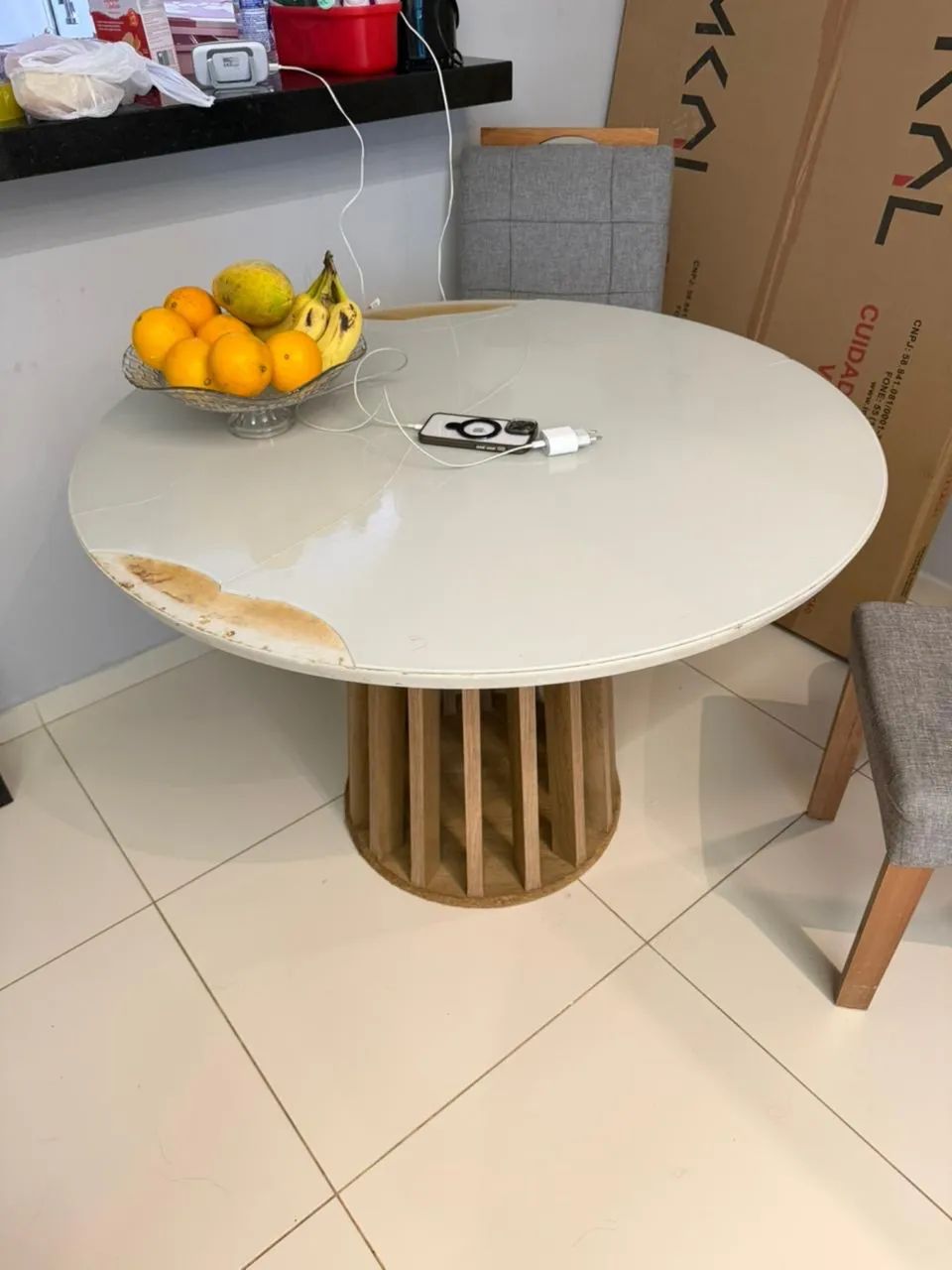 Mesa redonda 105 cm 