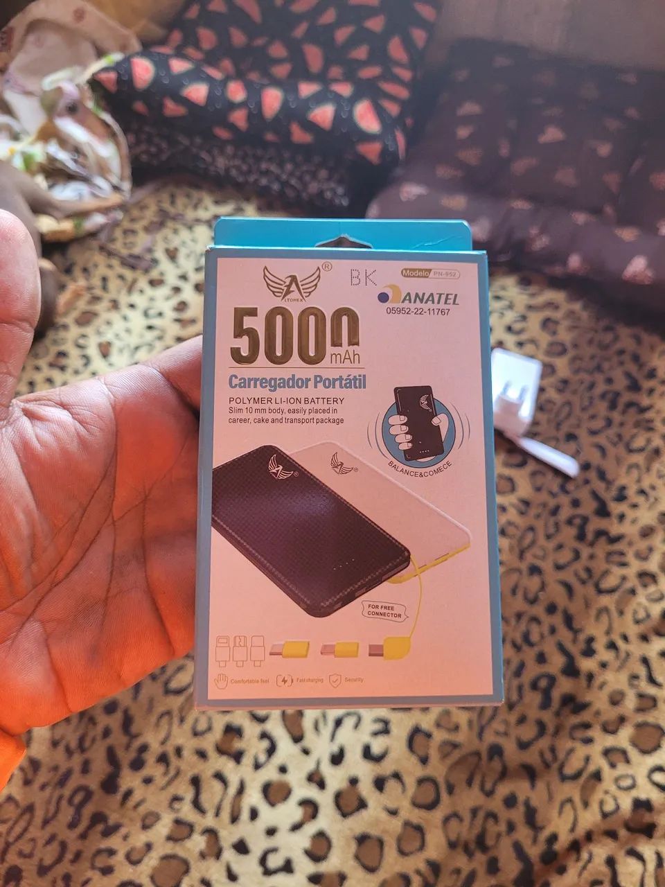 Bateria Portátil 5000mAh 