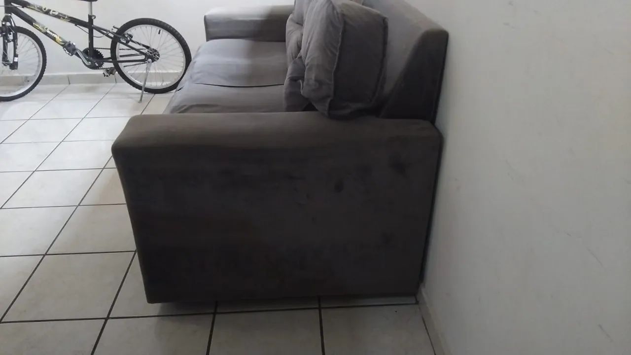 Sofá 2 lugares cinza 1,80m de largura  - Foto 3