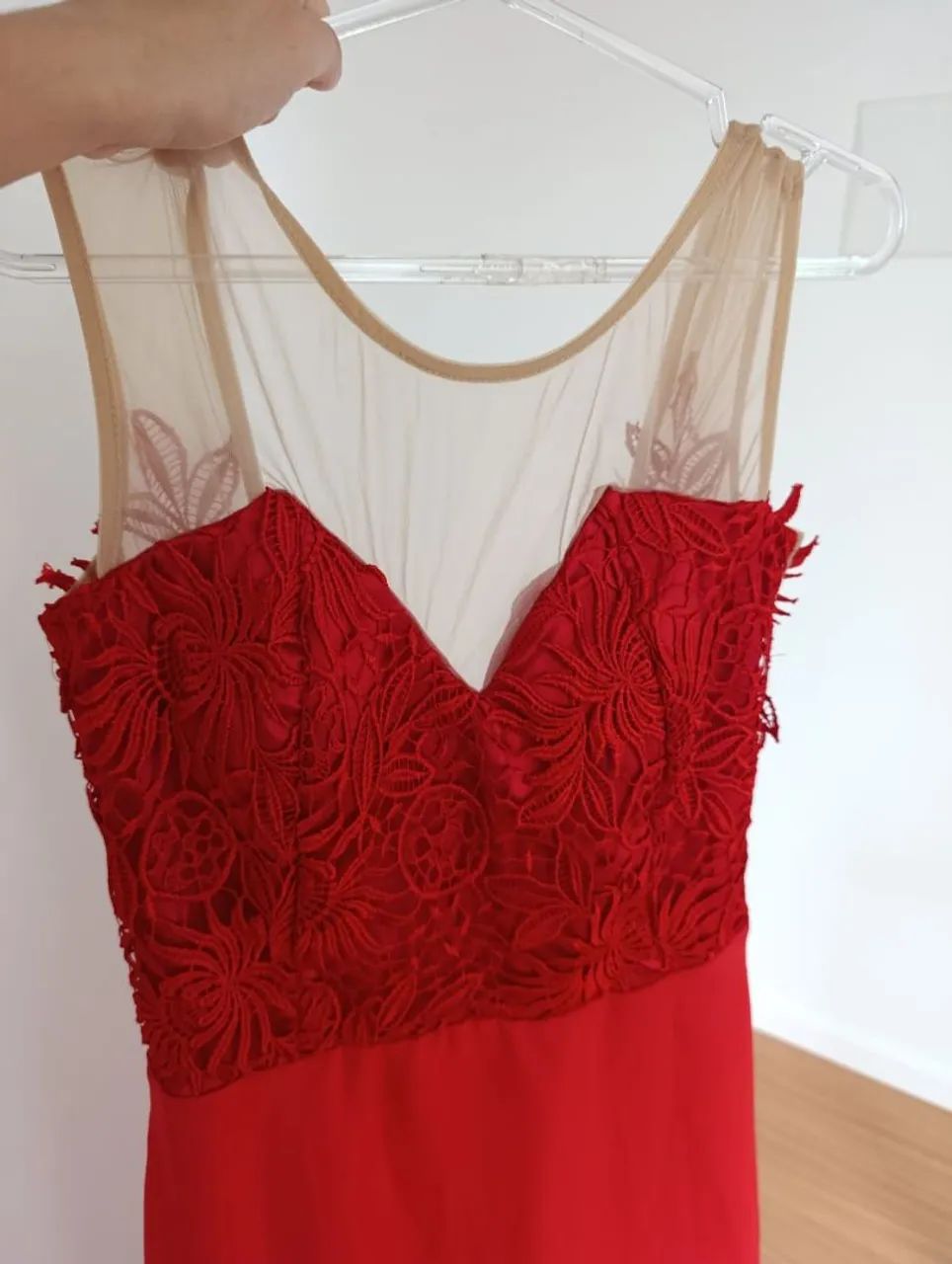 Vestido longo vermelho 