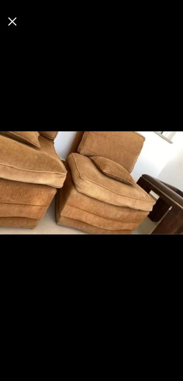 50% OFF kit de 02 poltronas em tecido Grosso  - Foto 4