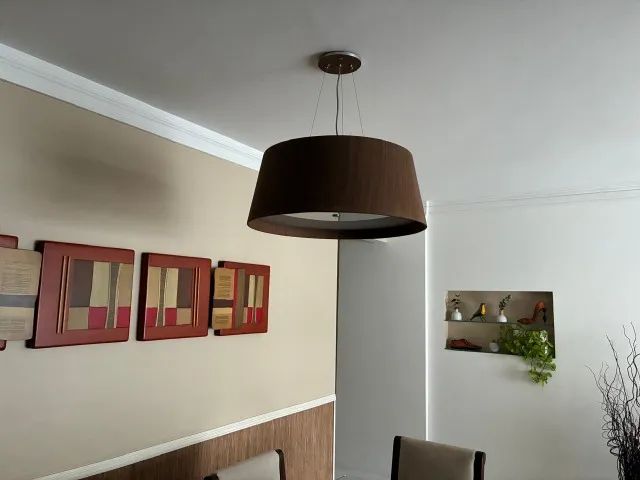 Lustre Pendente de Madeira - Foto 2