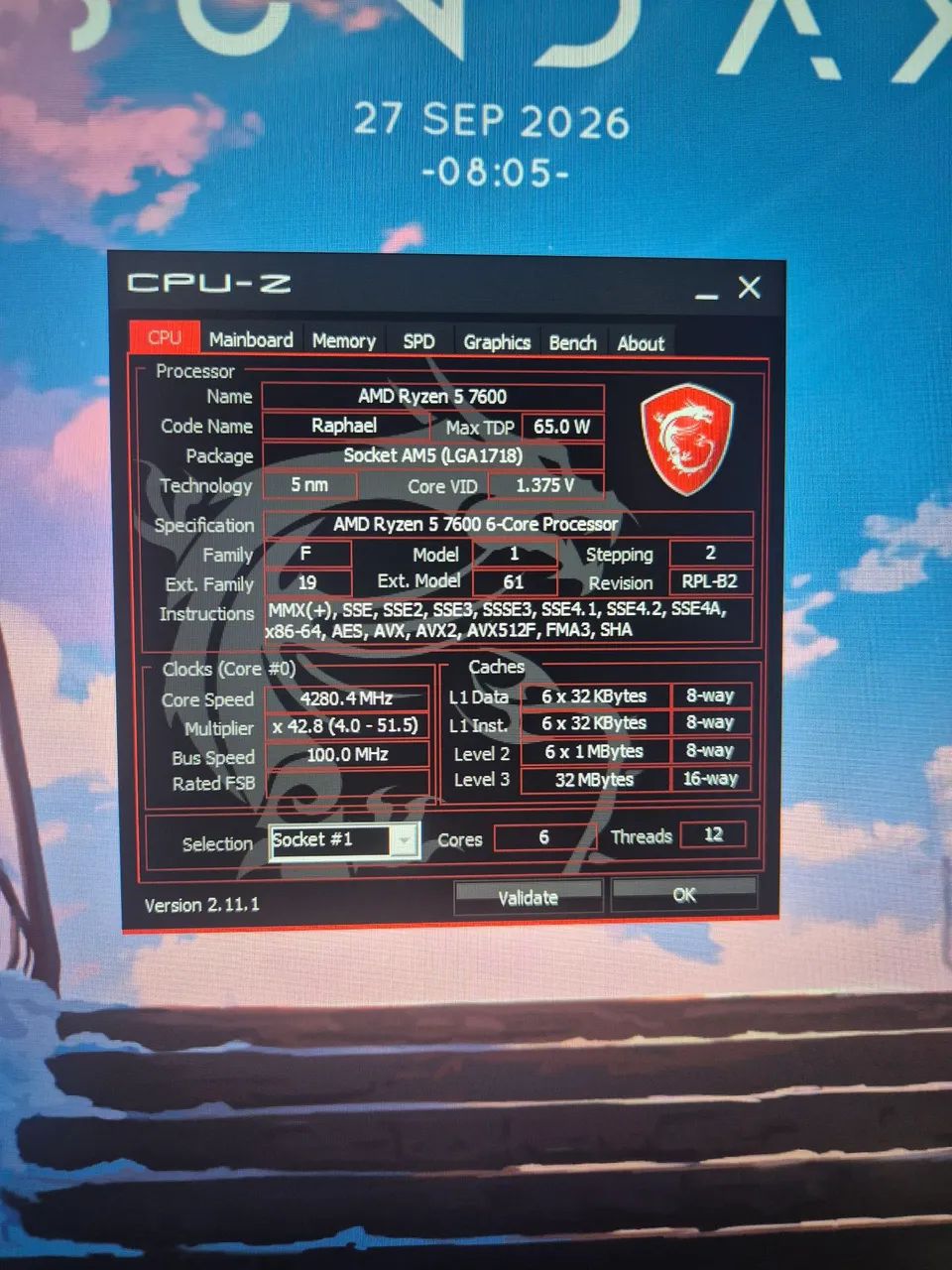Processador AMD Ryzen 5 7600 - Foto 3