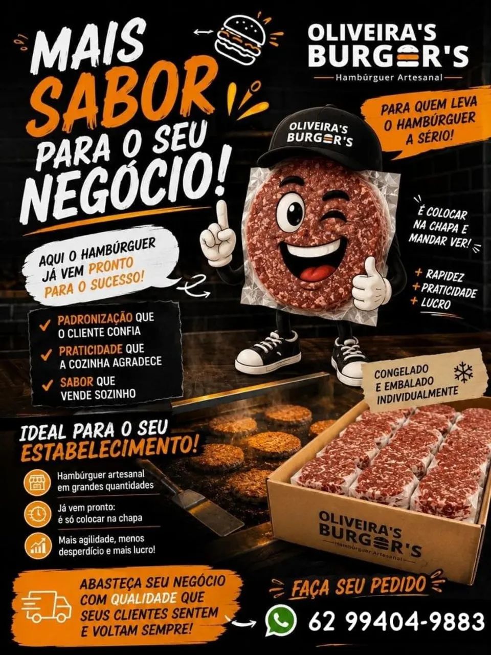 Hambúrguer 100% Artesanal - Foto 5