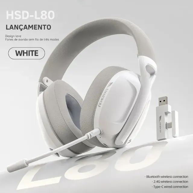 Headset Gamer Smailwolf L80 Ultraleve Tri-Mode - Foto 3