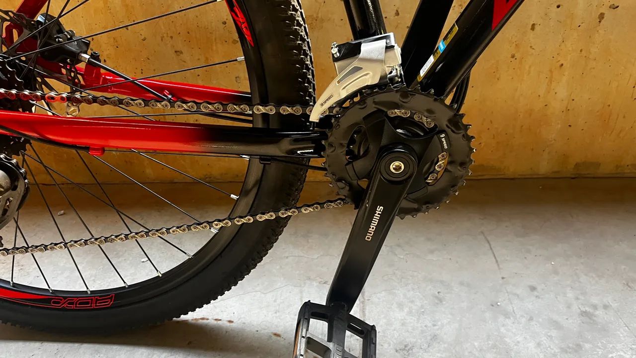 BICICLETA MTB A29 AUDAX HAVOK NX - PRETO/VERMELHO TAMANHO:17