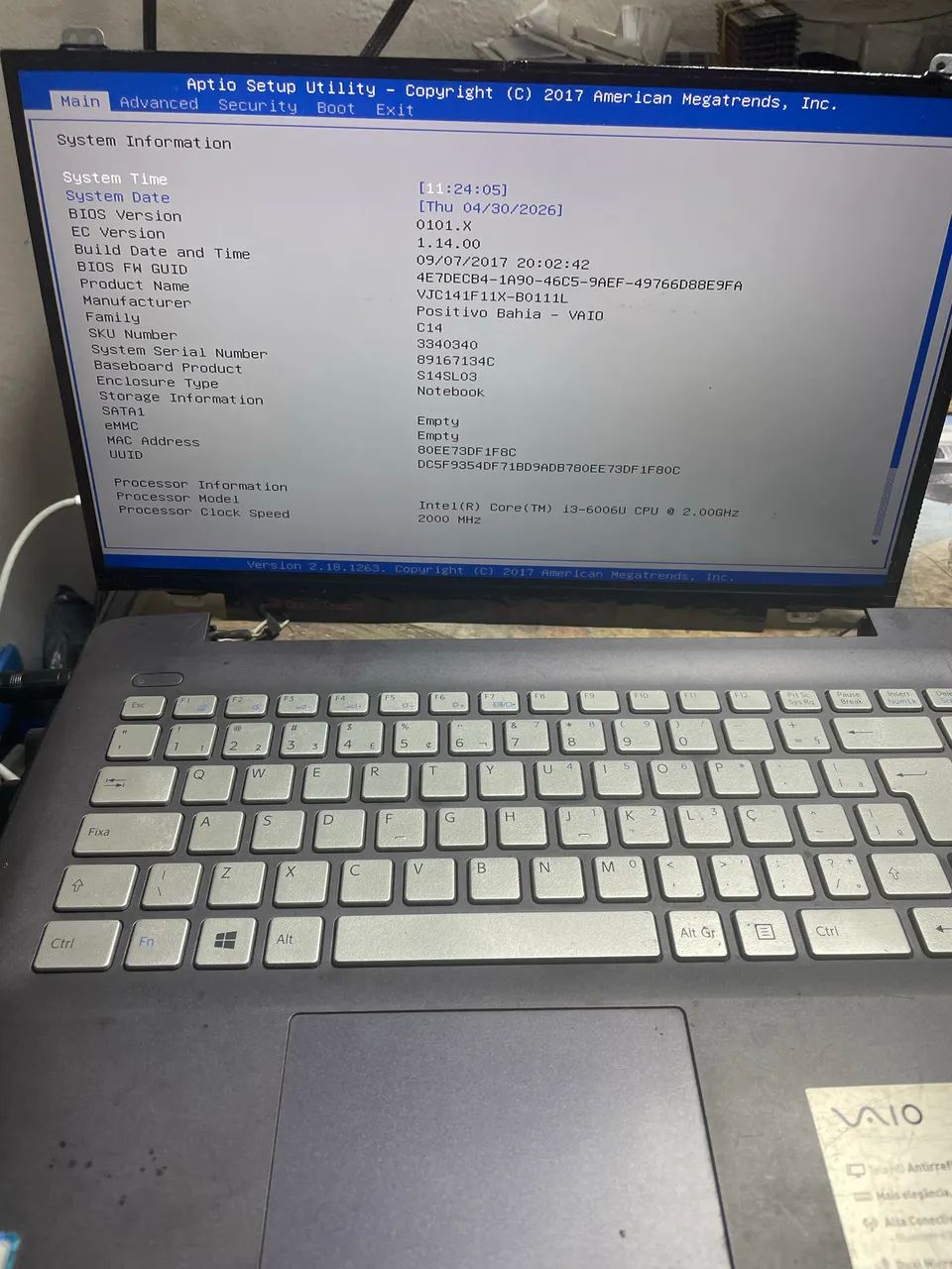 Notebook Sony vaio VJC141F11X- B011L i3 de 6 Th gen. - Foto 4
