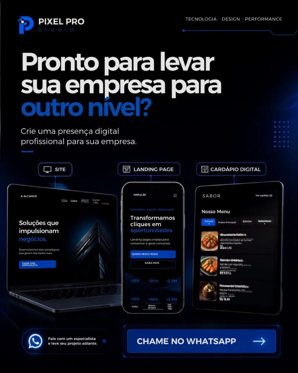 Site personalizado para sua Empresa negocio ou marca