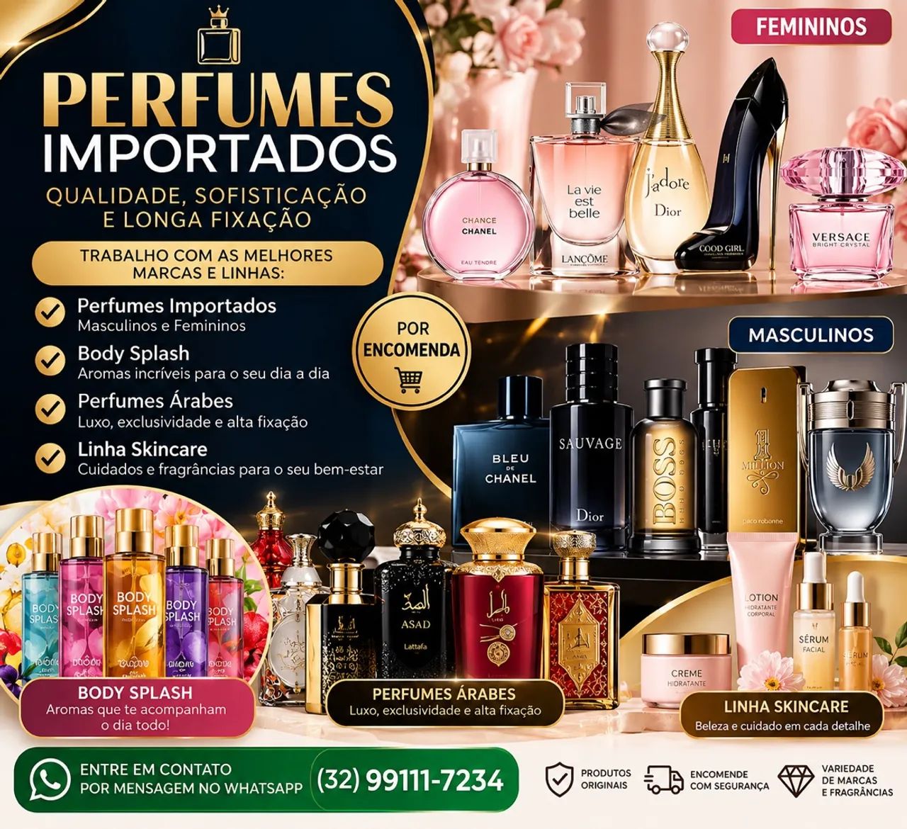 PERFUMES IMPORTADOS POR ENCOMENDA! 