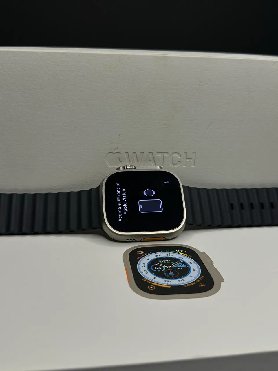 Apple Watch Ultra 1 49mm titanium natural semi novo impecável  - Foto 2