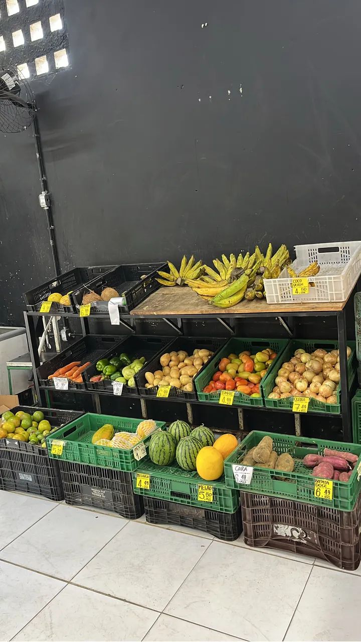 Expositor de frutas e verduras