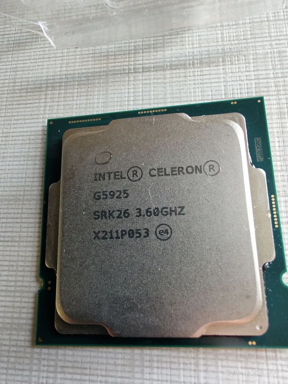 Intel Celeron 3,6ghz 10* geração cooler