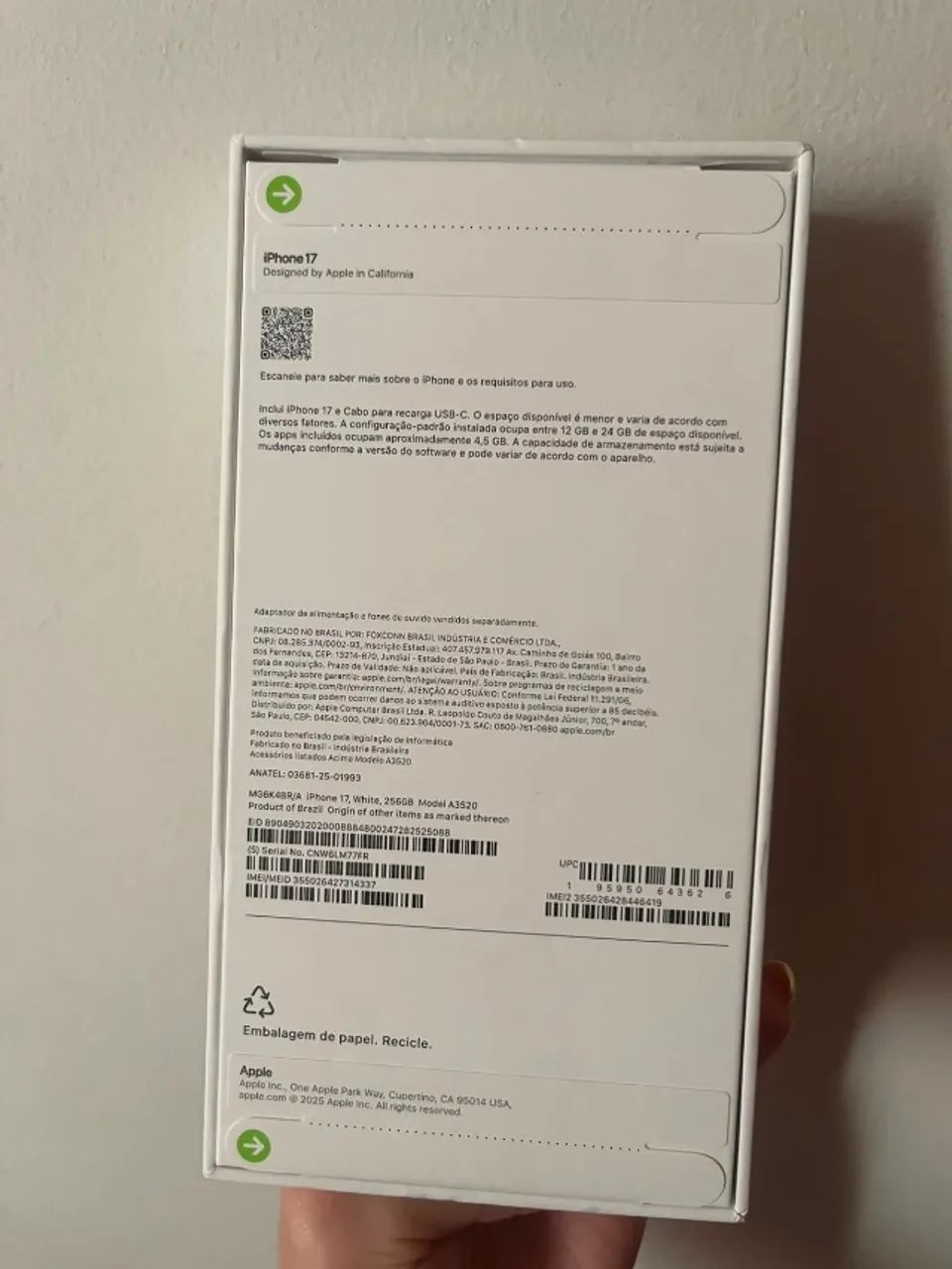 iPhone 17 lacrado 