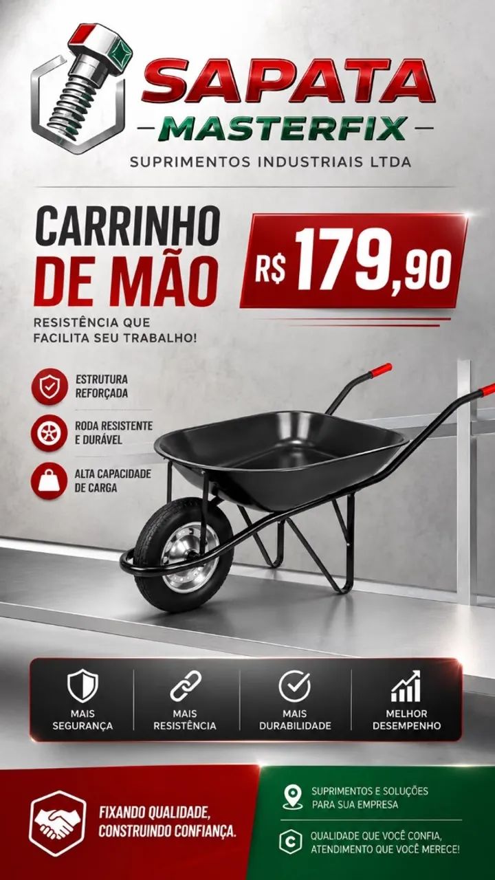 carrinho  de mão