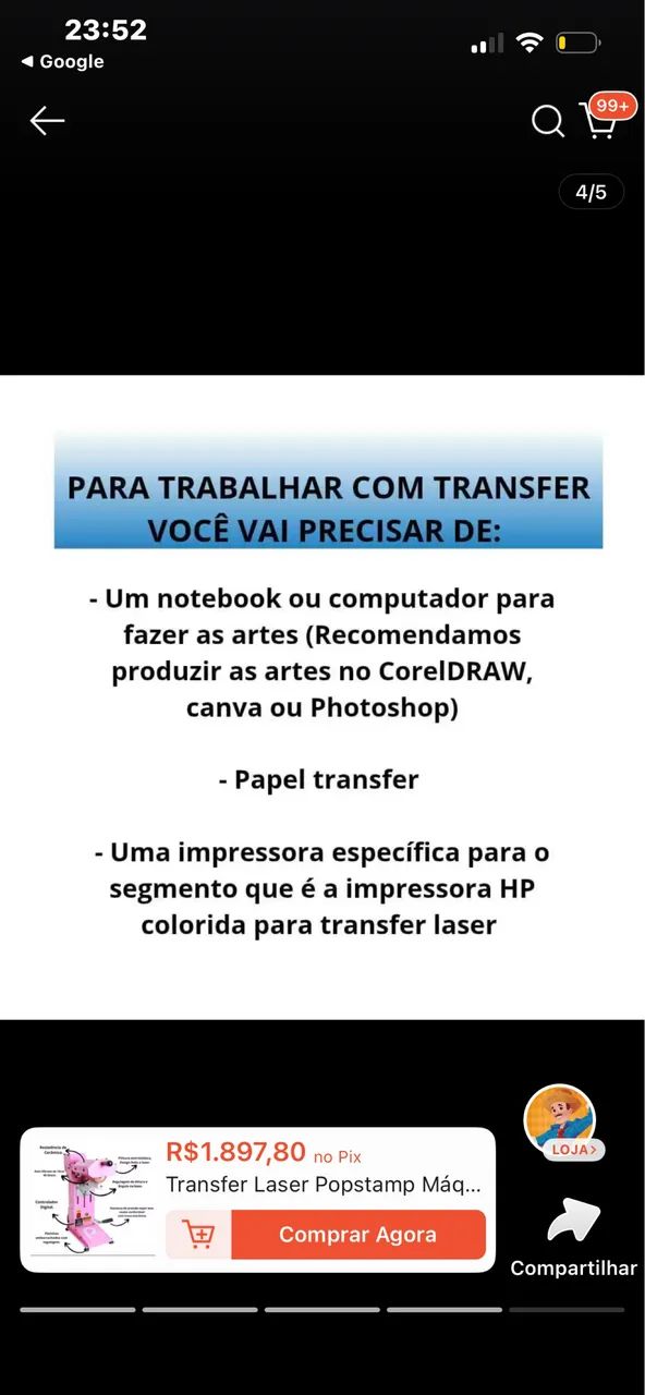 Transfer Laser Popstamp Giro 360, 110v - Foto 2