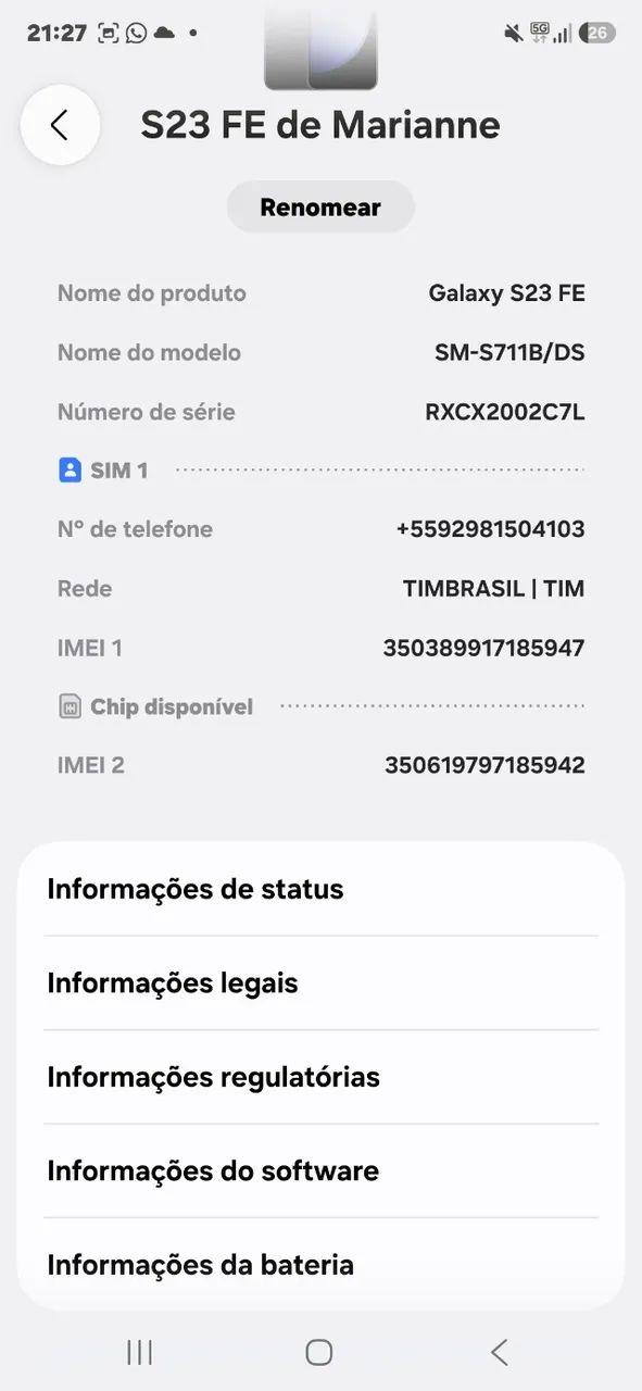 CELULAR SAMSUNG S23 FE - Foto 2
