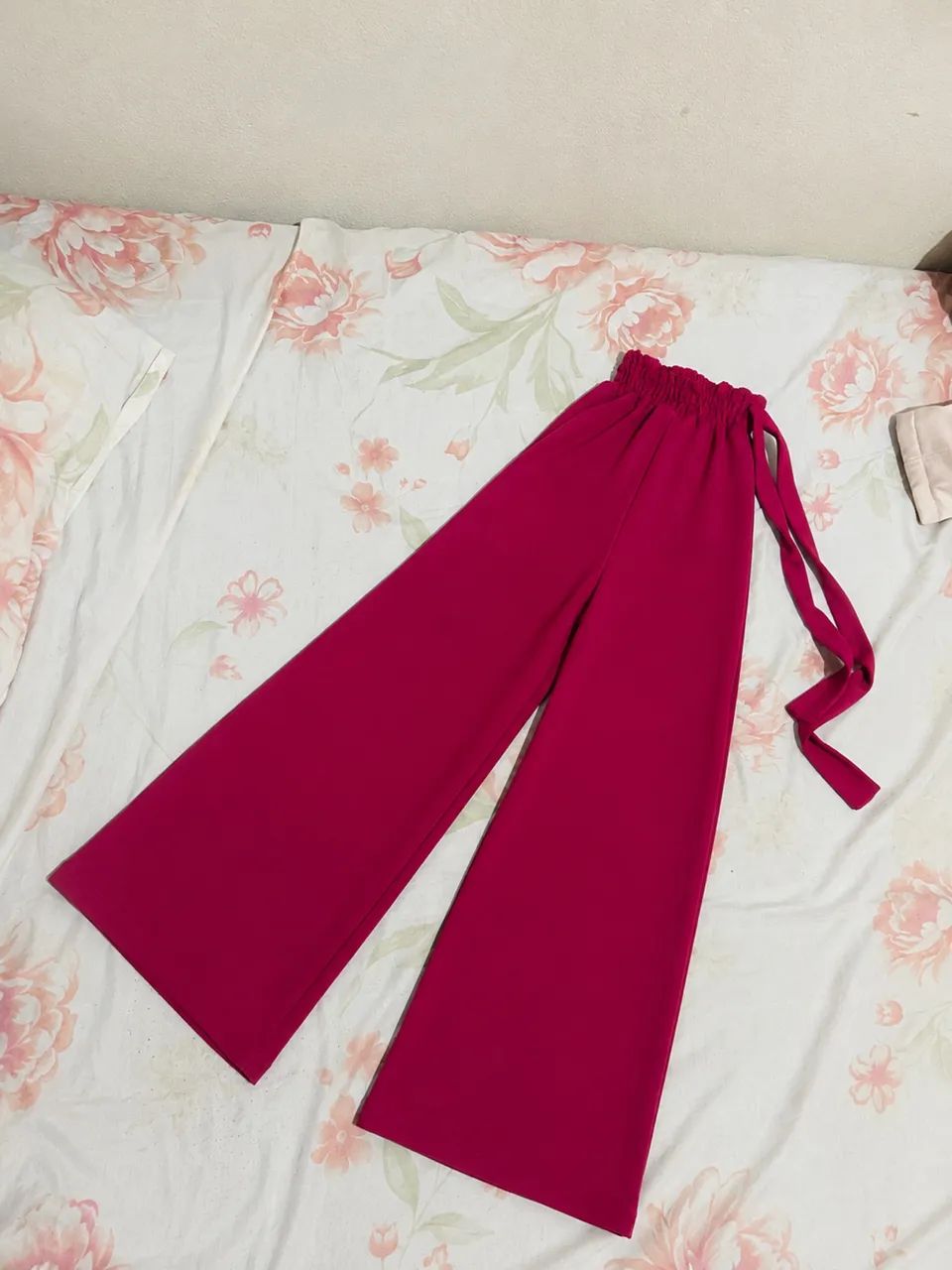 Calça Pantalona Rosa 