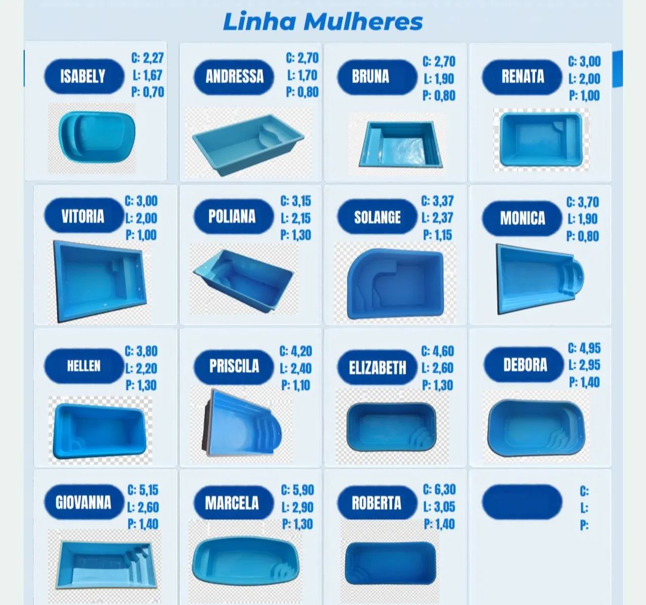 Piscina de fibra 