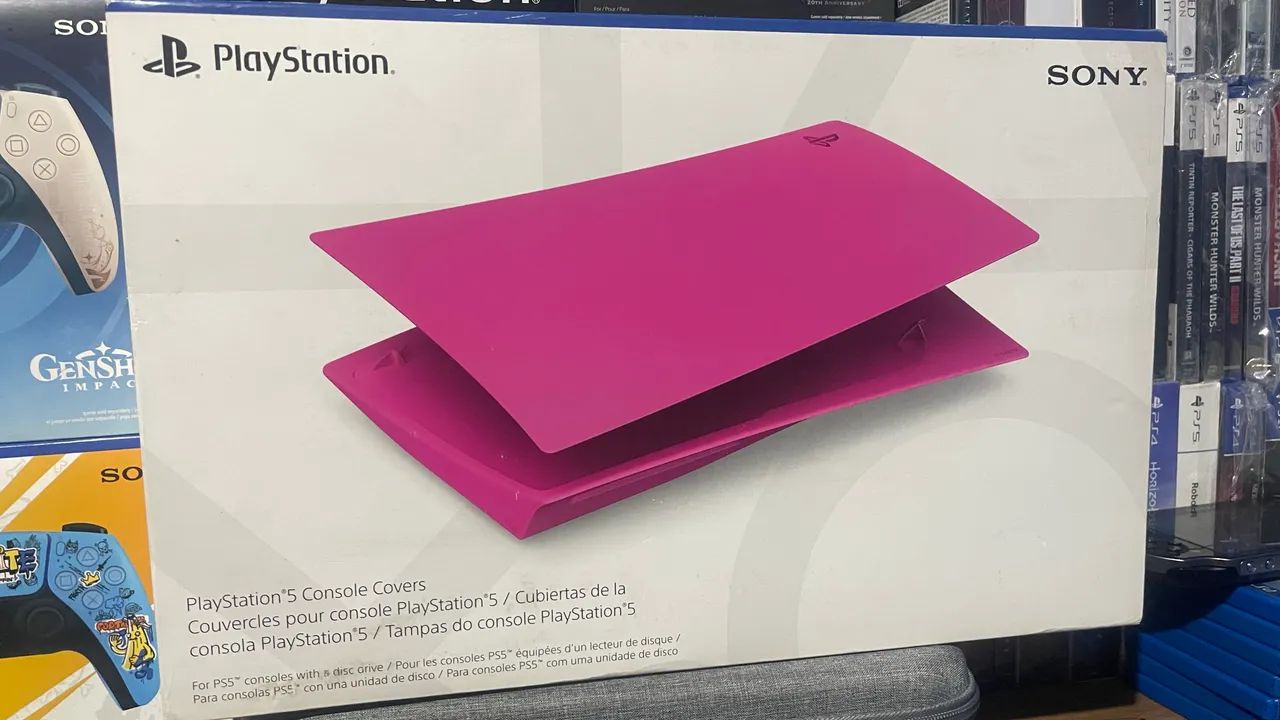 Capa nova pink ps5 com leitor  - Foto 2