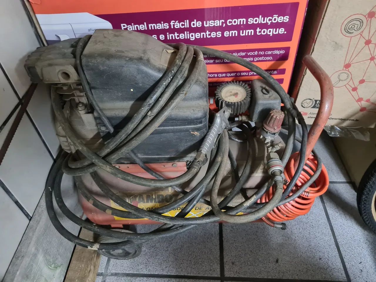 Compressor de Ar Kambozi FX90 115lbs - Foto 4