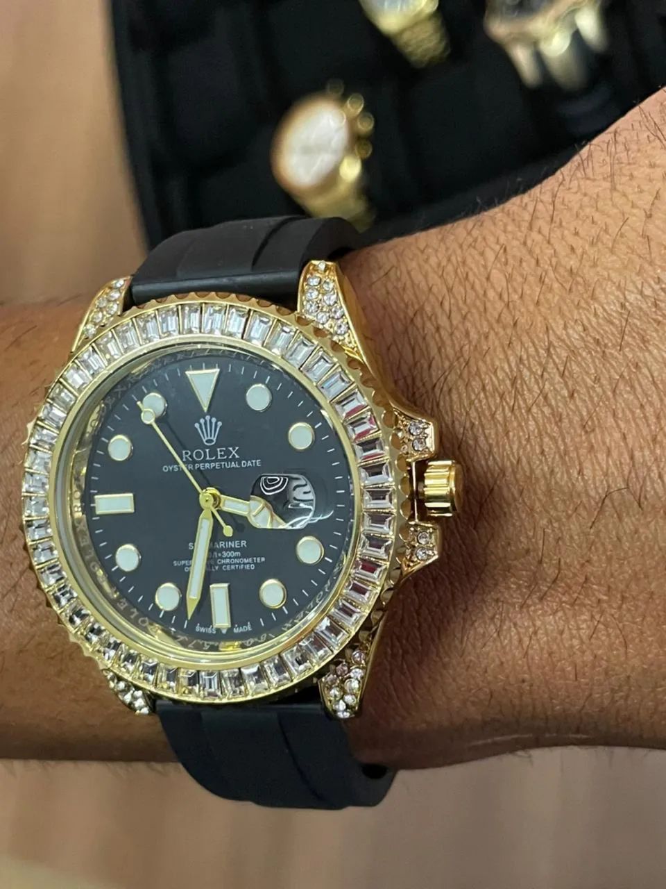 Relógio Rolex cravejado  - Foto 3