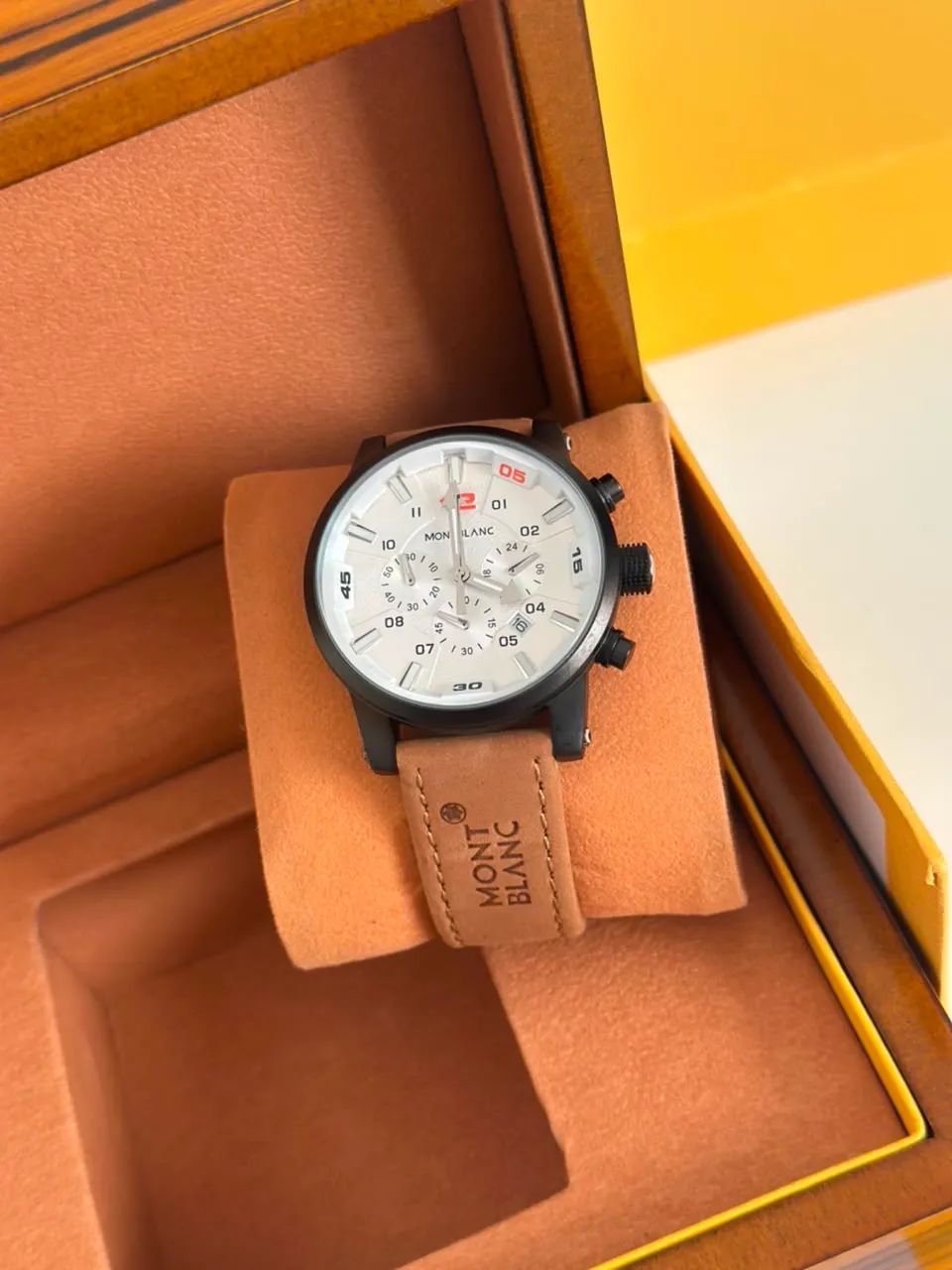 Relógio Montblanc Cronógrafo Masculino + Caixa Luxo - Foto 3