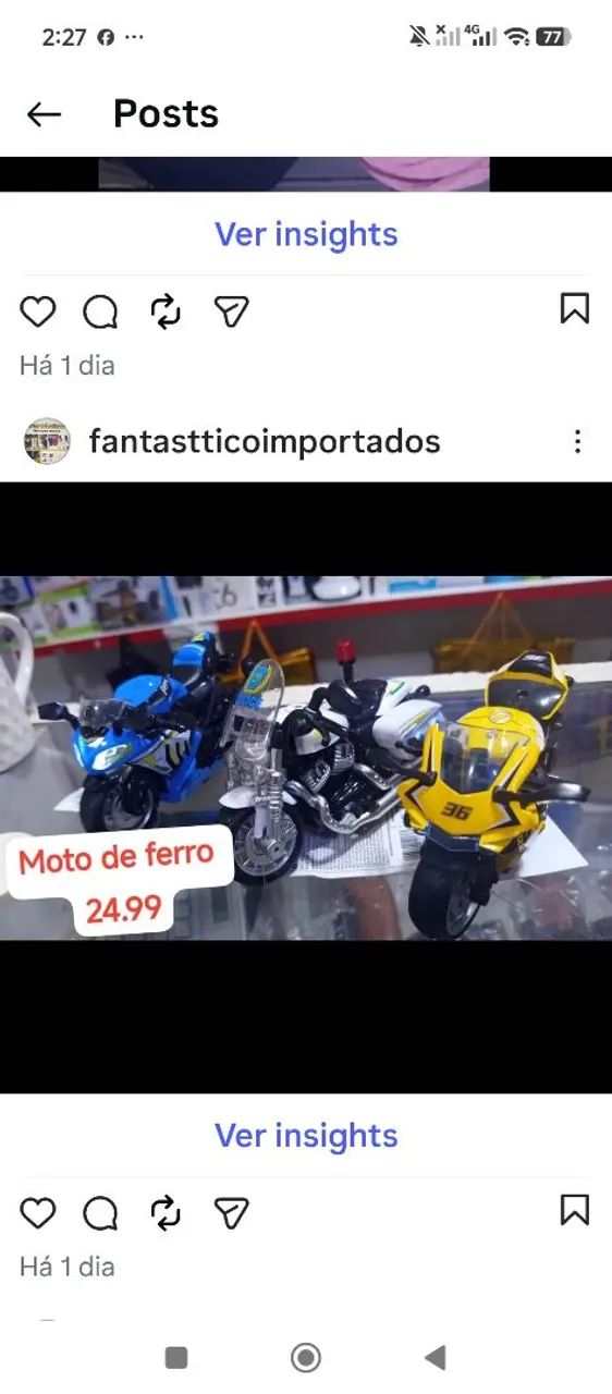 Motibde ferro musical e luminosa 