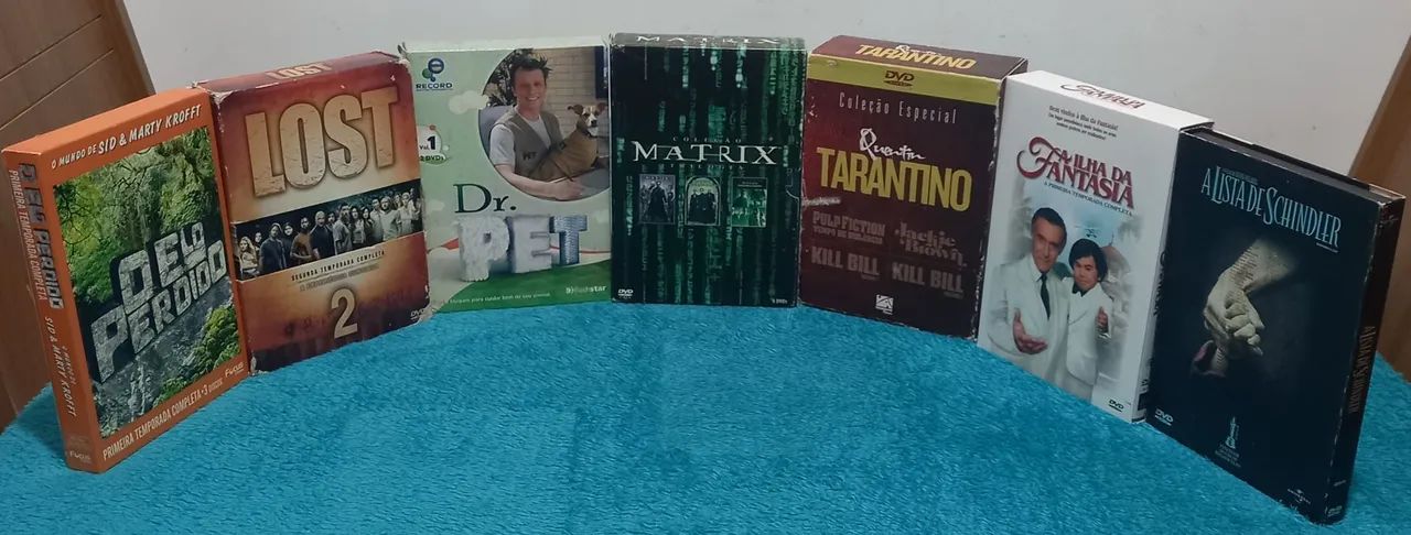 Box de DVDs originais raríssimos - DVD, Blu-Ray e Vídeo Cassete