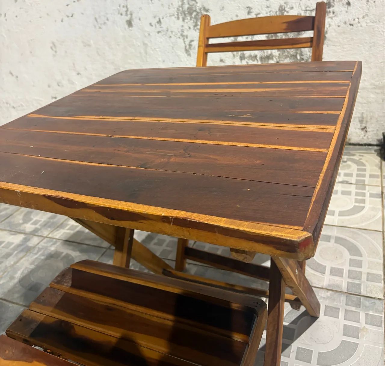 Mesa de madeira - conjunto de mesa - Foto 3