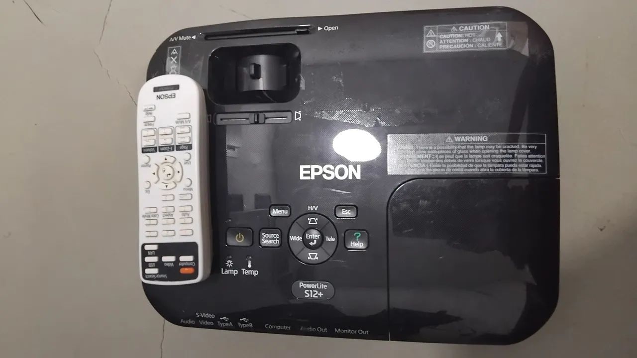 Projetor Epson  PowerLite S12+  