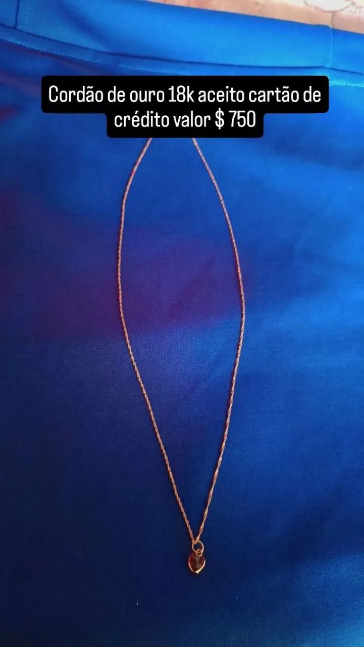 Vendo cordão de ouro 