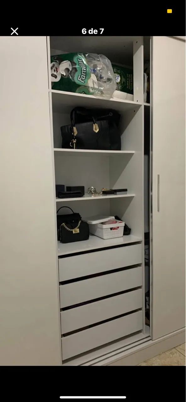  Guarda Roupa Branco - Foto 4