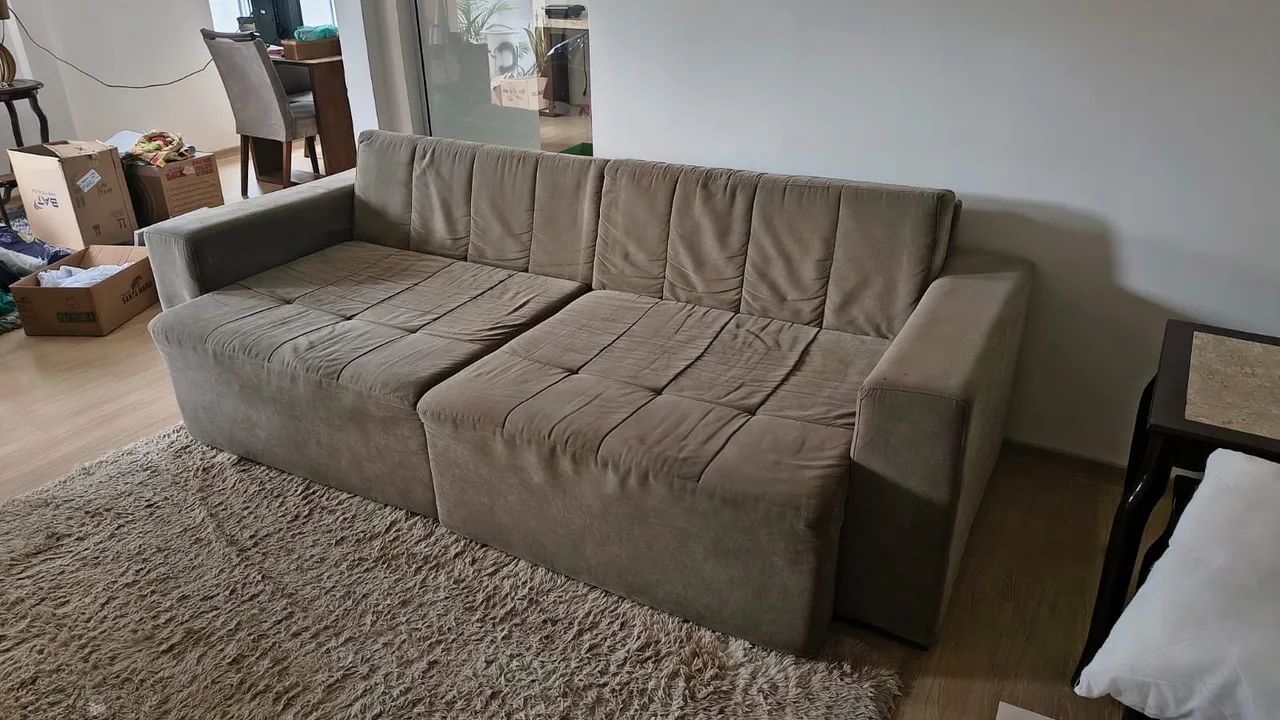 Vendo sofá cama 4 lugares reclinável  - Foto 3