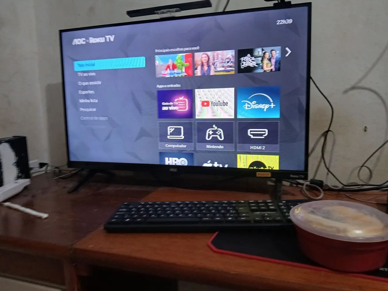 Smartv 32 polegadas aok rokutv - Foto 2