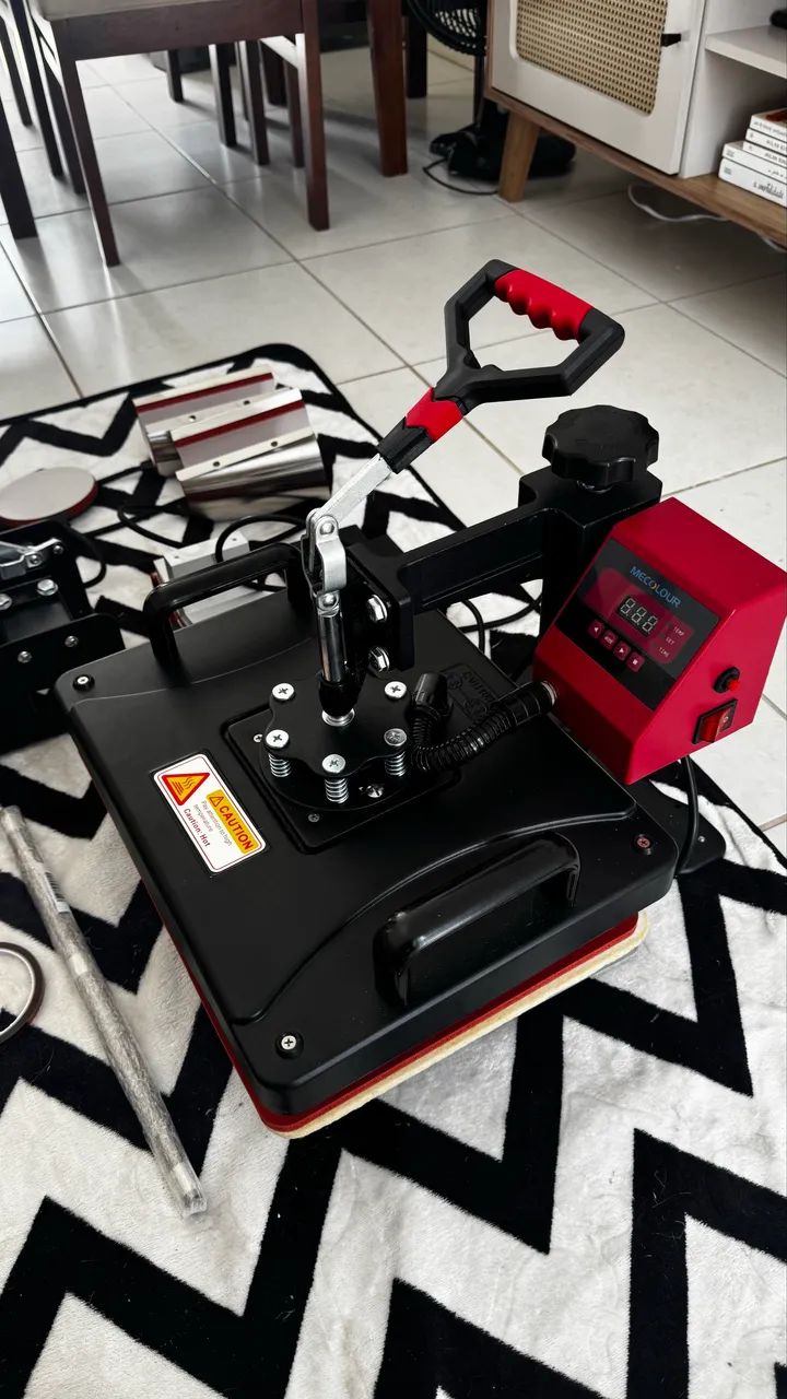 Prensa Térmica 8x1 Sublimação Caneca Camiseta Bones Pratos Cor Caneta E Long Drink - Foto 2