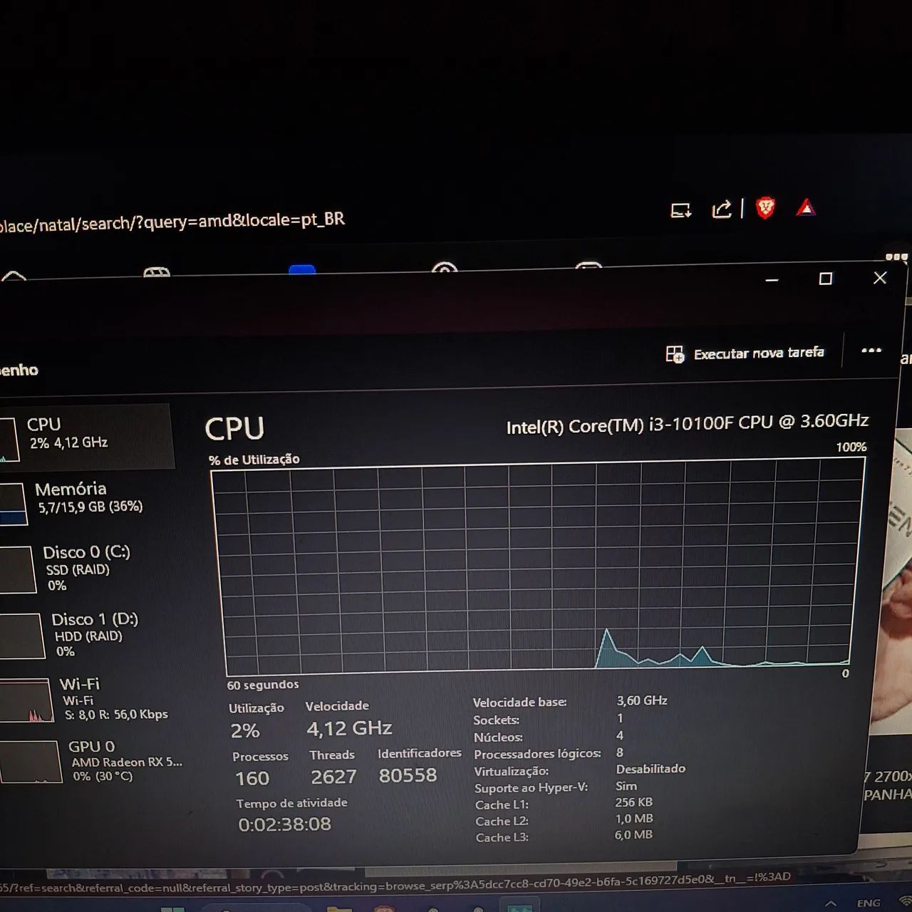 KIT INTEL i3-10100F + ASUS TUF GAMING B460M-PLUS - Foto 3