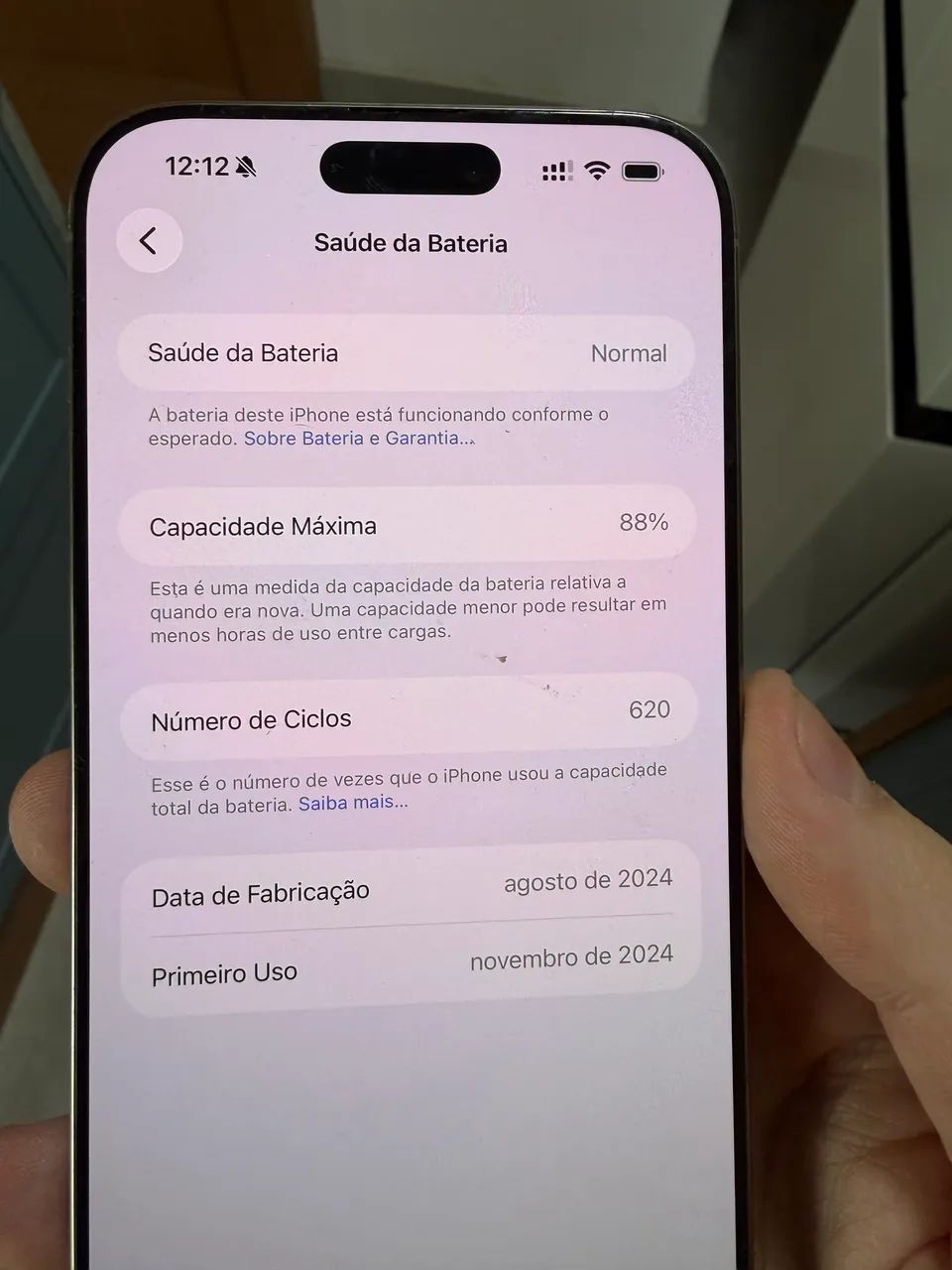 iPhone 16 pro max - 256gb - Vidro traseiro rachado - Foto 2