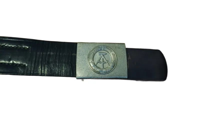 Cinto Alemanha Oriental DDR Comunista em Couro Preto - Foto 4