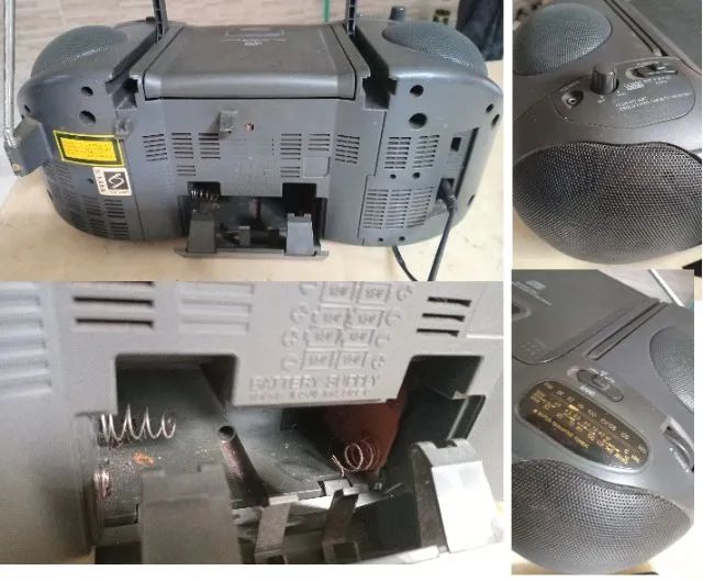 Micro System Aiwa CSD ES60 HR - Antigo Usado FUNCIONANDO mas com defeitos - Foto 4