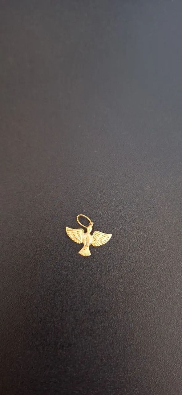pingente passarinho ouro 18k 750