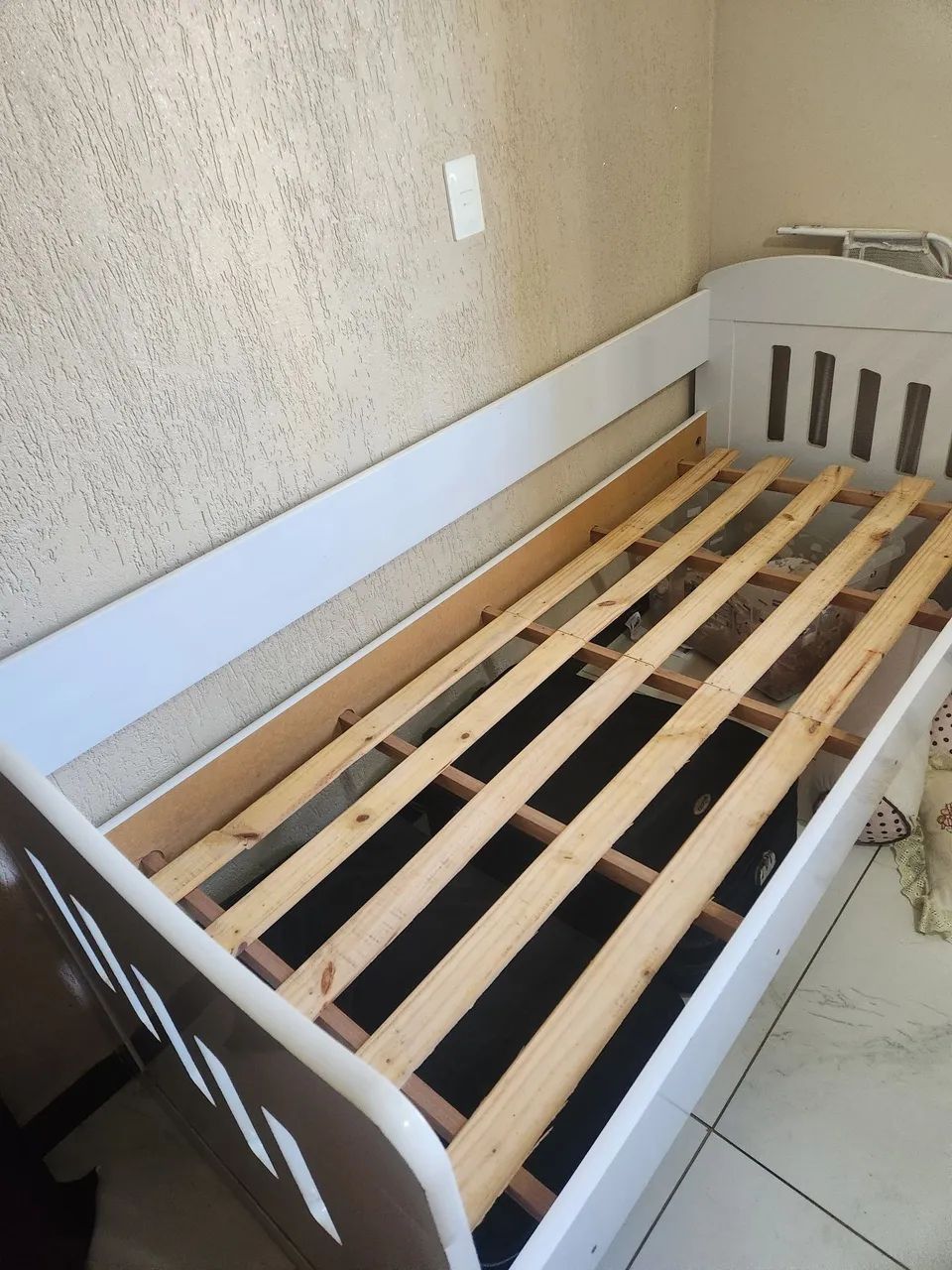 KIT QUARTO DE BEBÊ - BERÇO AMERICANO + CAMA BABÁ + CÔMODA - Foto 4