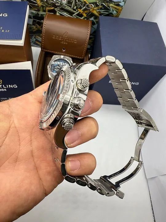 Relógio Estilo Breitling Super Avenger em Aço Inoxidável - Foto 4