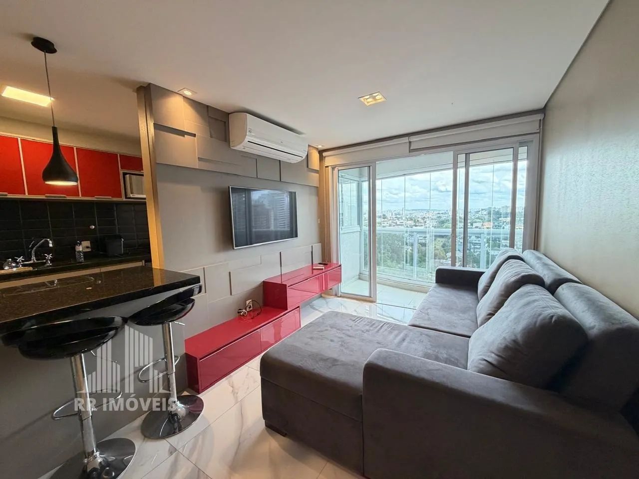 RR9977 Apartamento MOBLIADO 50m² CONDOMÍNIO NOVARE - OPORTUNIDADE - 1 Dorm 1 Vaga - Baruer